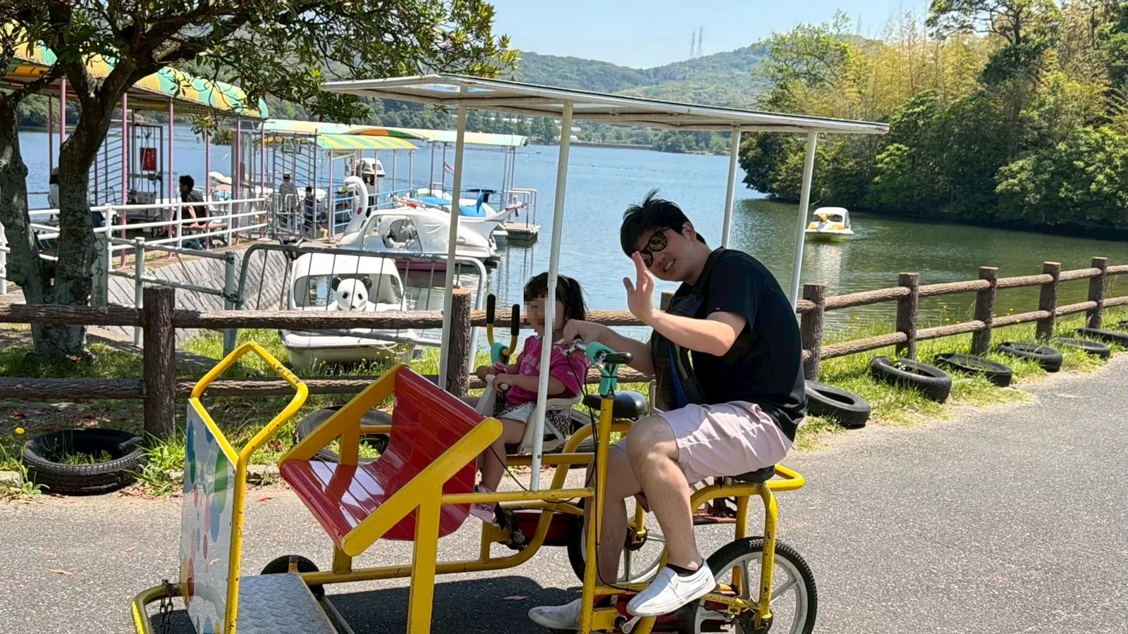 二人乗りサイクリング