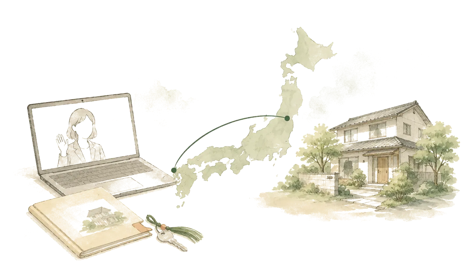 遠隔でつながる住まい探し