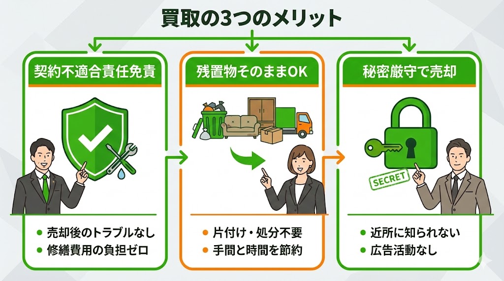 仲介と買取の比較メリット