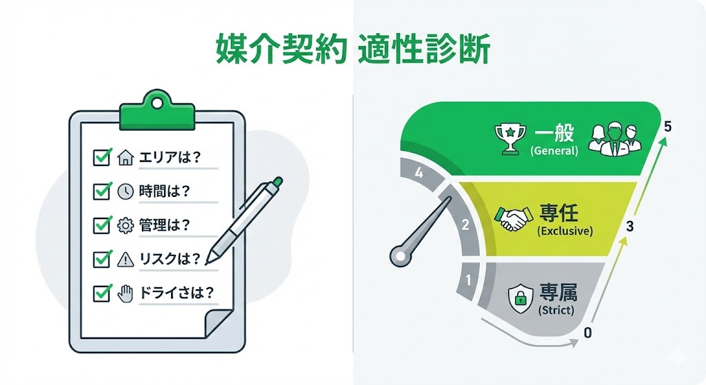 あなたに合う売却方法は？媒介契約選びのフローチャート