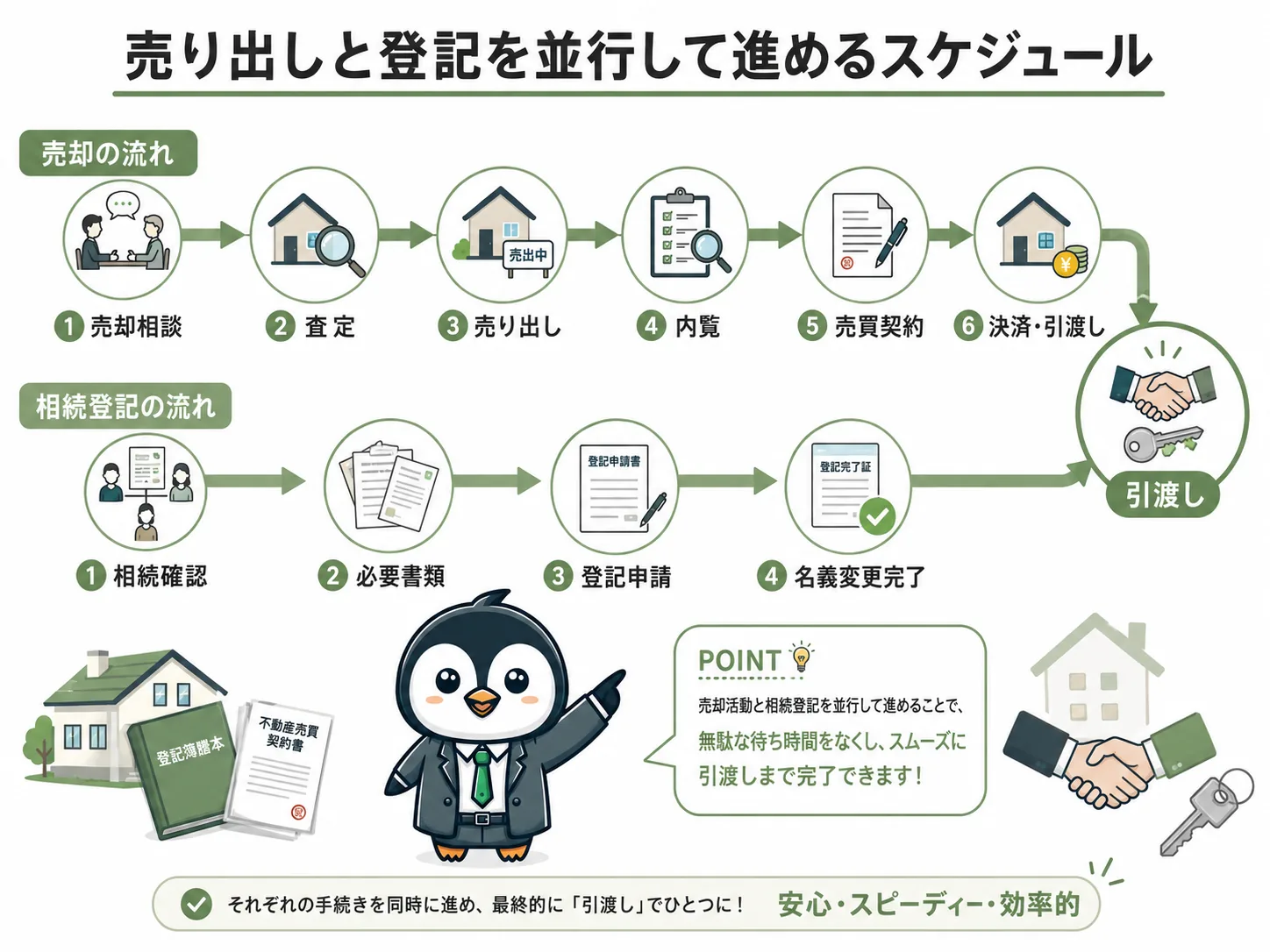 吉塚で相続登記と不動産売却を同時に進める場合のスケジュール