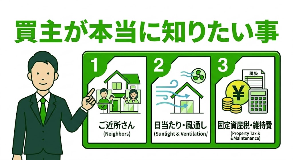 不動産購入希望者が内見時に売主に聞きたい質問事項